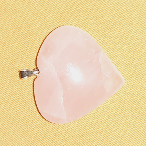 COLGANTE CUARZO ROSA CORAZÓN