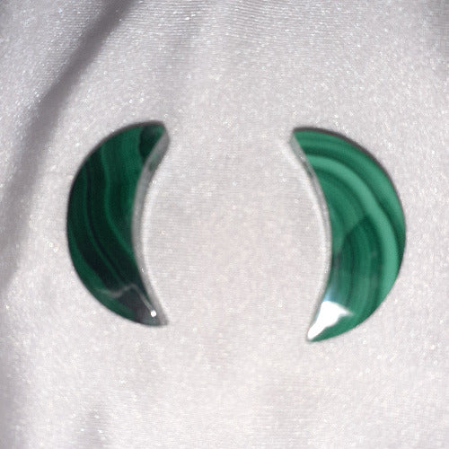 Colgante luna malaquita