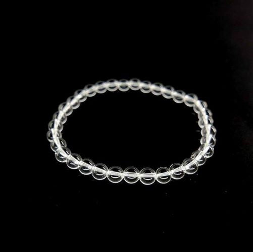 Pulsera cuarzo cristal 6mm - 8mm