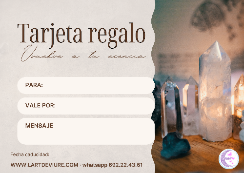 TARJETA REGALO · L'Art De Viure