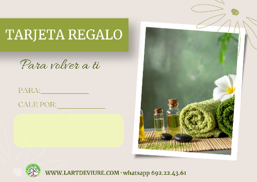 TARJETA REGALO · L'Art De Viure