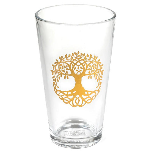 Set de Vasos Sagrados: Árbol de la Vida y Flor de la Vida (2 piezas, 480ml)