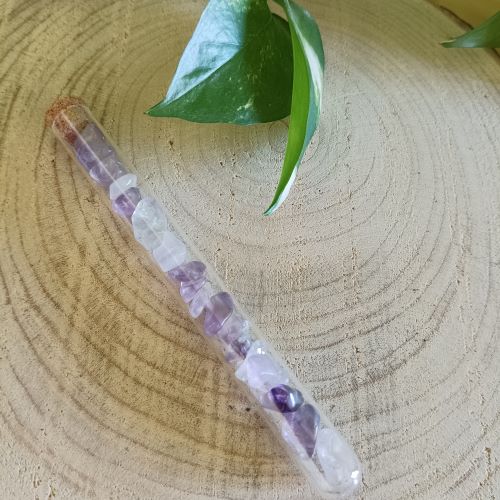 VARITA VIDA ARMÓNICA ANTIESTRÉS DE AMATISTA PARA EL AGUA-ELIXIR PIEDRAS -AGUA VITALIZADA