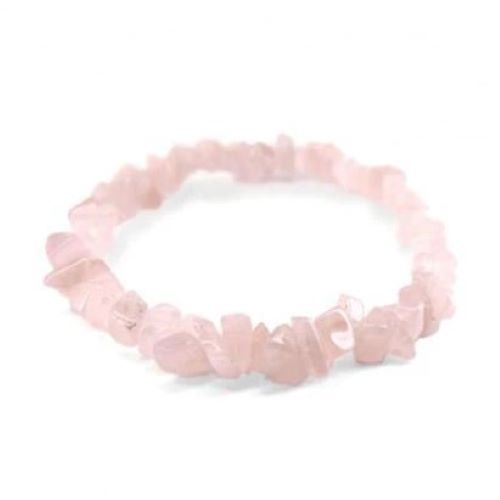 Pulsera Chip Cuarzo Rosa
