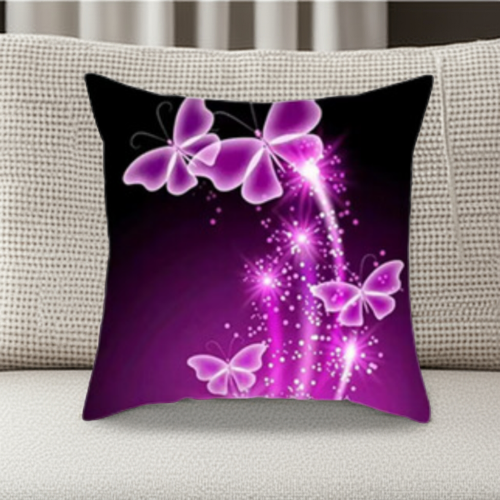 3  Fundas Cojínes  variados con mariposas