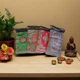 Monedero de Tela Tapiz India con Cremallera