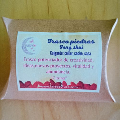 Colgante prosperidad y creatividad. Feng shui piedras