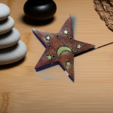 Incensario madera estrella