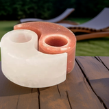 Portavelas Yin Yang de Sal – Equilibrio, Energía y Bienestar