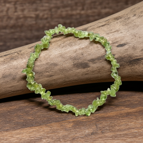 Pulsera Chips Olivino – Renueva tu energía y atrae abundancia