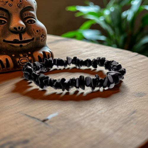 Pulsera chips Turmalina – Protección, equilibrio y vitalidad
