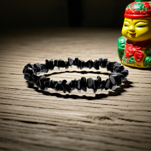 Pulsera chips Turmalina – Protección, equilibrio y vitalidad