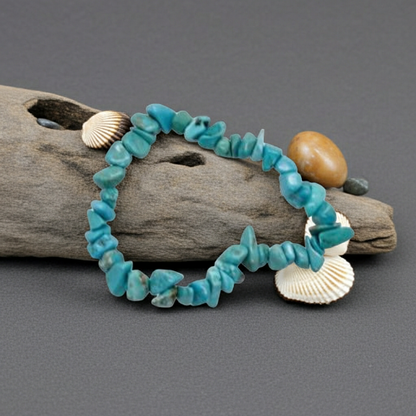 Pulsera chips Turquenita – Calma, equilibrio y claridad mental