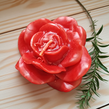 Vela Rosa roja - Símbolo de Amor, Belleza y Elegancia