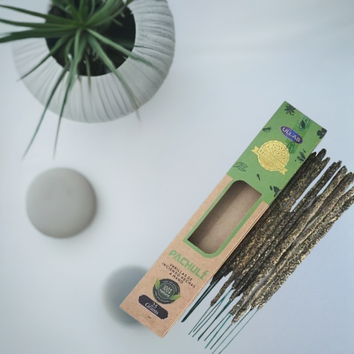 Incienso Pachuli Orgánico Artesanal – Amor, Prosperidad y Bienestar Natural