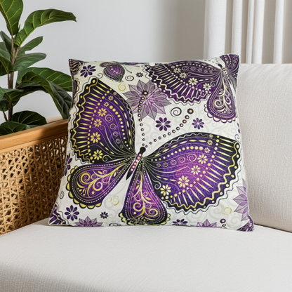 3  Fundas Cojínes  variados con mariposas