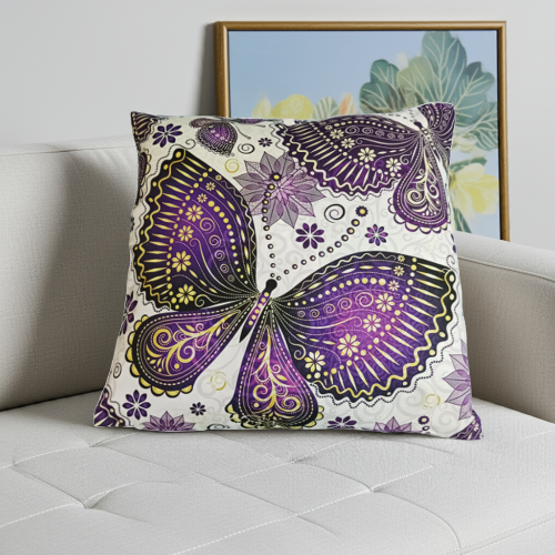 3  Fundas Cojínes  variados con mariposas
