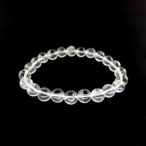 Pulsera cuarzo cristal 6mm - 8mm