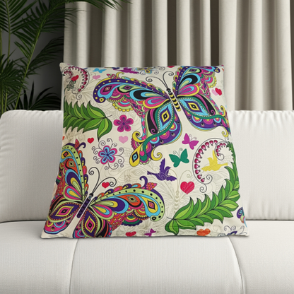 3  Fundas Cojínes  variados con mariposas