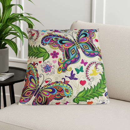 3  Fundas Cojínes  variados con mariposas